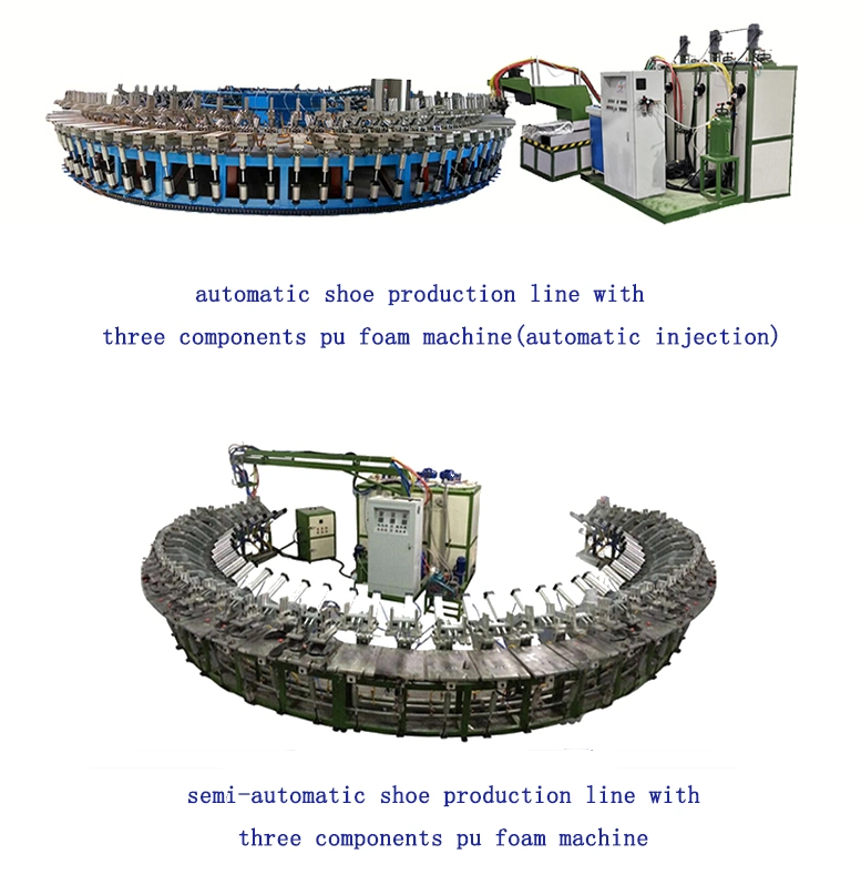 Polyurethane Slippers Making Machine Automatic PU Shoe Production Line Making Machine